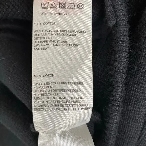 Whistles Black Knit Slim Fit Blazer Size 6